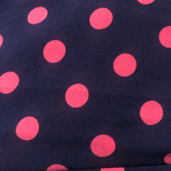Sam Edelma Navy & Pink polka dot tiered midi dress - Picture 4 of 7